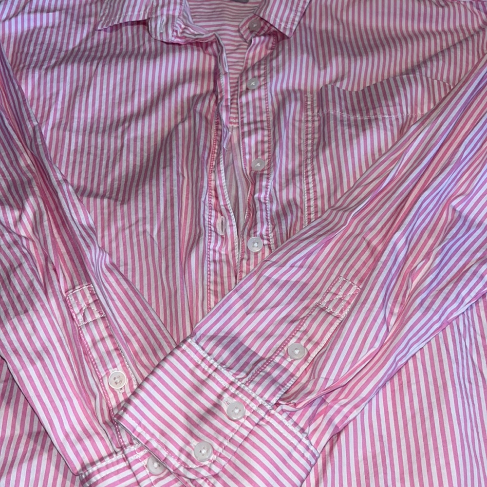 American Eagle Button Down Oversized Long Sleeve … - image 3